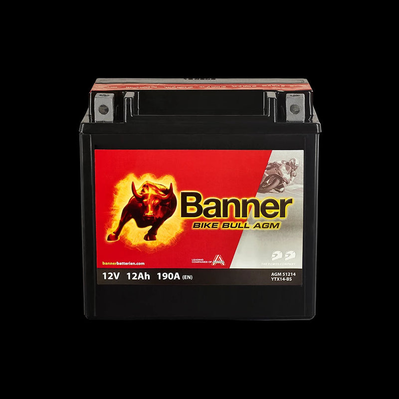 Banner MC Batteri AGM YTX14-BS 12V 12Ah
