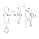 Ram Mounts Mellan Arm för C Kulfäste - RAM-201U